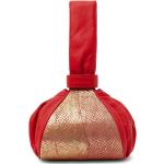 Rote Gretchen Lederhandtaschen mit Ländermotiv aus Leder für Damen 