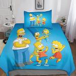 Allergiker Die Simpsons Bettwäsche Sets & Bettwäsche Garnituren mit Reißverschluss aus Polyester maschinenwaschbar 135x200 für den für den Frühling 