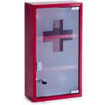 Rote Zeller Medizinschränke & Erste Hilfe Schränke lackiert aus Kiefer abschließbar Breite 0-50cm, Höhe 0-50cm, Tiefe 0-50cm 