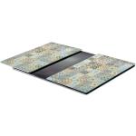 Zeller 2-tlg. Herdabdeckplatten Glasschneideplatte in Mosaik Optik - 4003368263250