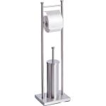 Silberne Zeller WC Bürstengarnituren & WC Bürstenhalter aus Edelstahl 