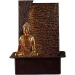 Reduzierte Braune Asiatische Zimmerbrunnen Feng Shui mit Buddha-Motiv aus Kunstharz 