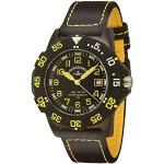 Zeno-Watch Herrenuhr - Sport H3 Fashion Diver Black&Yellow - 6709-515Q-a1-9