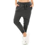 Anthrazitfarbene Unifarbene Stretch-Jeans aus Denim für Damen Größe M Weite 36 