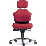 Rote Gernot-M. Steifensand Ergonomische Bürostühle & orthopädische Bürostühle  aus Stoff höhenverstellbar 