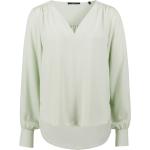 Reduzierte Unifarbene Elegante Langärmelige Zero Tunika-Blusen aus Polyester für Damen Größe M 