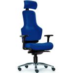 Blaue Gernot-M. Steifensand Ergonomische Bürostühle & orthopädische Bürostühle  aus Stoff höhenverstellbar 