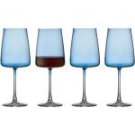 Reduzierte Blaue LYNGBY GLAS DENMARK 1940 Rotweingläser aus Glas 4-teilig 