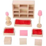 Bunte Puppenhausmöbel aus Holz für Mädchen 