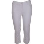 Weiße Unifarbene Casual Zerres Cora Capri-Jeans mit Reißverschluss für Damen Größe S 