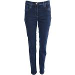 Zerres Damen Jeans GINA Straight Fit Tencel Denim, Größe:42 kurz;Farbe:06 DARKBLUE ( Gr.21)