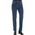 ZERRES Style GRETA – Bequeme, unsichtbaren Gummibund Jeanshose, Gerade geschnittenes Bein Farbe Stone Blue Größe 42