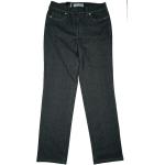 Graue Zerres Greta Straight Leg Jeans aus Baumwollmischung für Damen Größe M Weite 29, Länge 30 