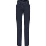 Blaue Zerres Slim Fit Jeans mit Reißverschluss aus Denim für Damen 