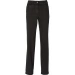 Schwarze Unifarbene Zerres Tina Straight Leg Jeans aus Denim für Damen Größe M 