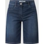 Reduzierte Hellblaue Zerres Cora Jeans-Bermudas aus Baumwollmischung für Damen Größe M 