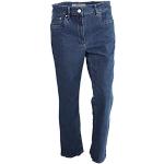 Blaue Zerres Cora Stretch-Jeans mit Strass aus Denim für Damen Größe XL 