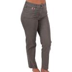 Taupefarbene Zerres Tina Stretch-Jeans aus Denim für Damen Größe XL 