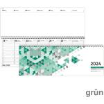 Zettler Querterminkalender 2024 126 Giganta grün 2 Seiten = 1 Woche