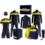Zeus Apollo Fußball Set Teamwear Box 12-teilig Navy Gelb S