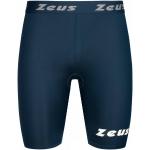 Marineblaue Bestickte Zeus Sport Stretch-Bermudas aus Polyester für Herren Größe XXL 