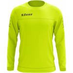 Neongelbe Langärmelige Zeus Sport Herrensweatshirts aus Polyester Größe 3 XL 
