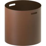 Zeus Irony Pot Übertopf 60x60cm rostfarben/mit Rollen/Ø 60 x H 60 cm/für Innen- und Außerbereich geeignet rostfarben mit Rollen/Ø 60 x H 60 cm