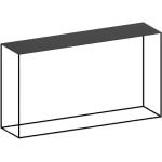 Schwarze Minimalistische Zeus Design Tische aus Stahl Breite 100-150cm, Höhe 50-100cm, Tiefe 0-50cm 