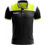 Neongelbe Color Blocking Kurzärmelige Kurzarm-Poloshirts aus Polyester für Herren Größe 3 XL 