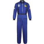 Blaue Astronauten-Kostüme aus Polyester für Herren Größe XXL 
