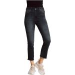 Reduzierte Blaue Zhrill Slim Fit Jeans mit Fransen aus Baumwolle für Damen 