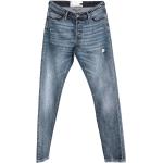 Reduzierte Blaue Zhrill Slim Fit Jeans mit Reißverschluss aus Baumwolle für Herren 