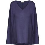 Marineblaue Elegante Langärmelige Zhrill Rundhals-Ausschnitt Damensweatshirts Größe M 
