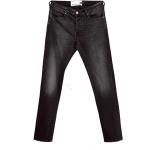 Reduzierte Schwarze Unifarbene Zhrill Slim Fit Jeans mit Reißverschluss aus Baumwolle für Herren 