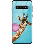 Samsung Galaxy S10 Cases Art: Soft Cases mit Giraffen-Motiv mit Muster aus Silikon stoßfest 