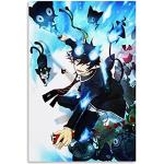 ZHYU Poster, Motiv: Anime Blue Exorcist Okumura Rin, dekoratives Gemälde, Leinwand, Wandkunst, Wohnzimmer, Poster, Schlafzimmer, Malerei, 20 x 30 cm