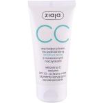 Cremefarbene Ziaja CC Creams 50 ml LSF 10 mit Hyaluronsäure gegen Rötungen für  empfindliche Haut 