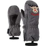 Ziener Baby LE ZOO MINIS glove Ski-handschuhe / Wintersport |warm, atmungsaktiv, grau (dark melange.black), 86cm
