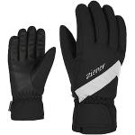 Ziener Damen KAITI Ski-Handschuhe/Wintersport | wasserdicht, atmungsaktiv, Black.White, 8.5