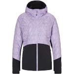 Ziener Damen NACANA Hybrid-/Aktiv-Jacke | atmungsaktiv, winddicht, Wolle, leaves lilac print, 36