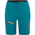 Ziener Unisex Kinder Fahrrad-Shorts/Rad-Hose mit Innenhose, Craystal Blue.Poison Orange, 140
