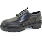 Schwarze Business Zign Shoes Plateauabsatz Lederschuhe & Kunstlederschuhe mit Schnürsenkel aus Leder für Damen Größe 39 