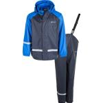 Regenanzug ZIGZAG "GILBO" blau Kinder Sportanzüge Kinder-Outdoorbekleidung mit reflektierenden Elementen