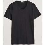 Zimmerli of Switzerland Sea Island Cotton Crew Neck T-Shirt Black