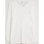 Zimmerli of Switzerland Wool/Silk Long Sleeve T-Shirt Ecru