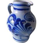 Blaue Weinkrüge 1l aus Keramik 