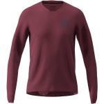 Reduzierte Bordeauxrote Langärmelige ZIMTSTERN V-Ausschnitt V-Shirts aus Baumwolle für Herren Größe L 