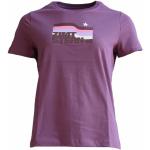 Lila Langärmelige ZIMTSTERN T-Shirts aus Baumwolle für Damen Größe L 
