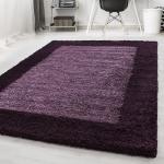 Violette Moderne Shaggy Teppiche aus Polypropylen 