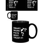 Zitate Foto-Tasse Kaffeetasse - Smart Work Pays Best. Trust It!, Conor McGregor (9 x 8 cm)